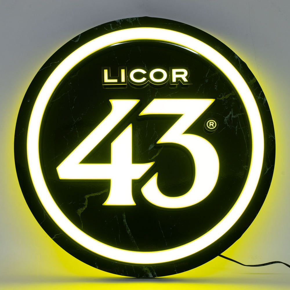 Liquore 43 Insegna luminosa Luminated LED Wallsign Decorazione da bar Merchandise Licor 43