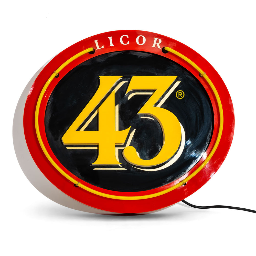 Liquore 43 Liquore Insegna luminosa a LED Insegna luminosa Lampada rossa rotonda