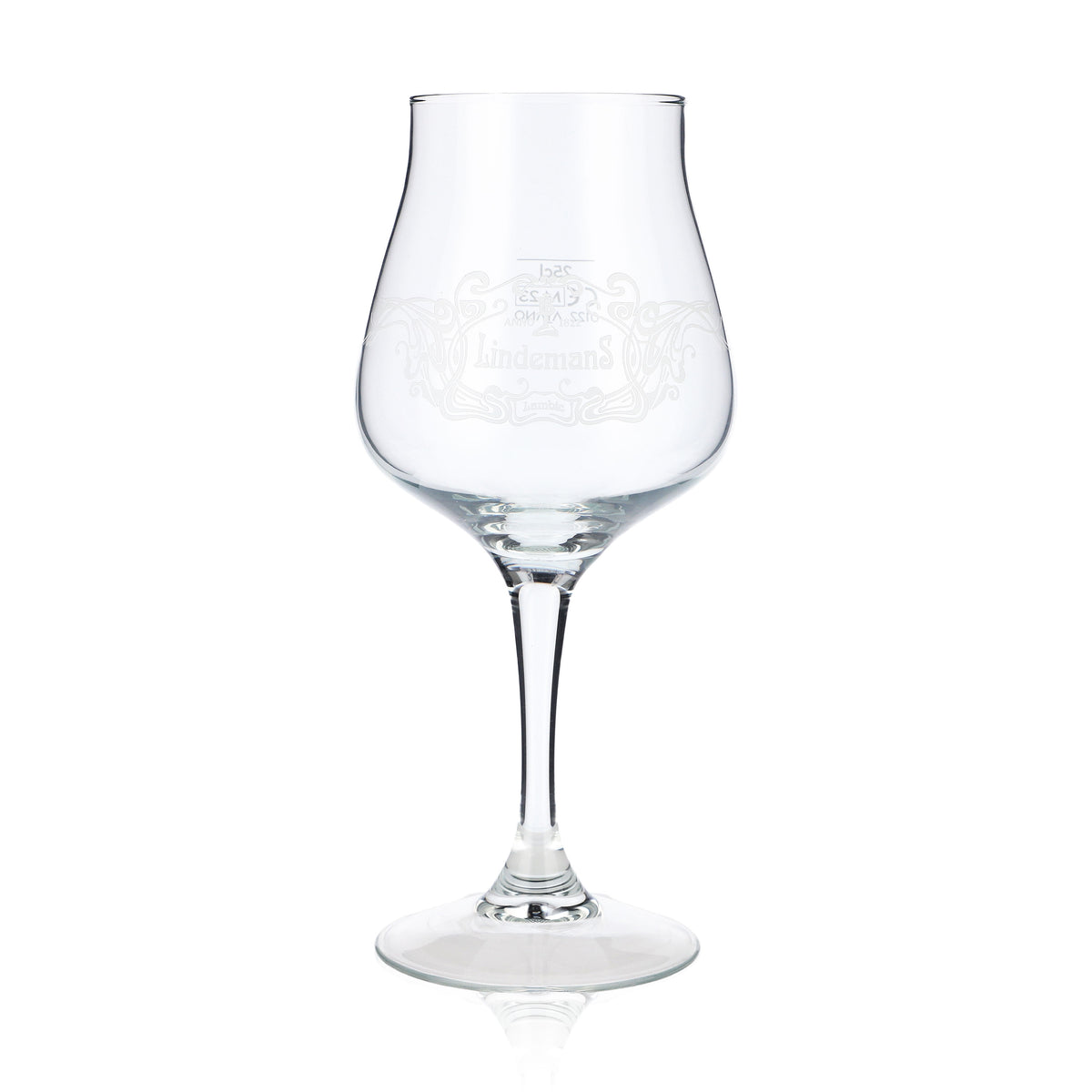 Bicchieri da birra Lindemans Bicchieri Bicchieri da birra 0,25 l Calice Bianco decorato