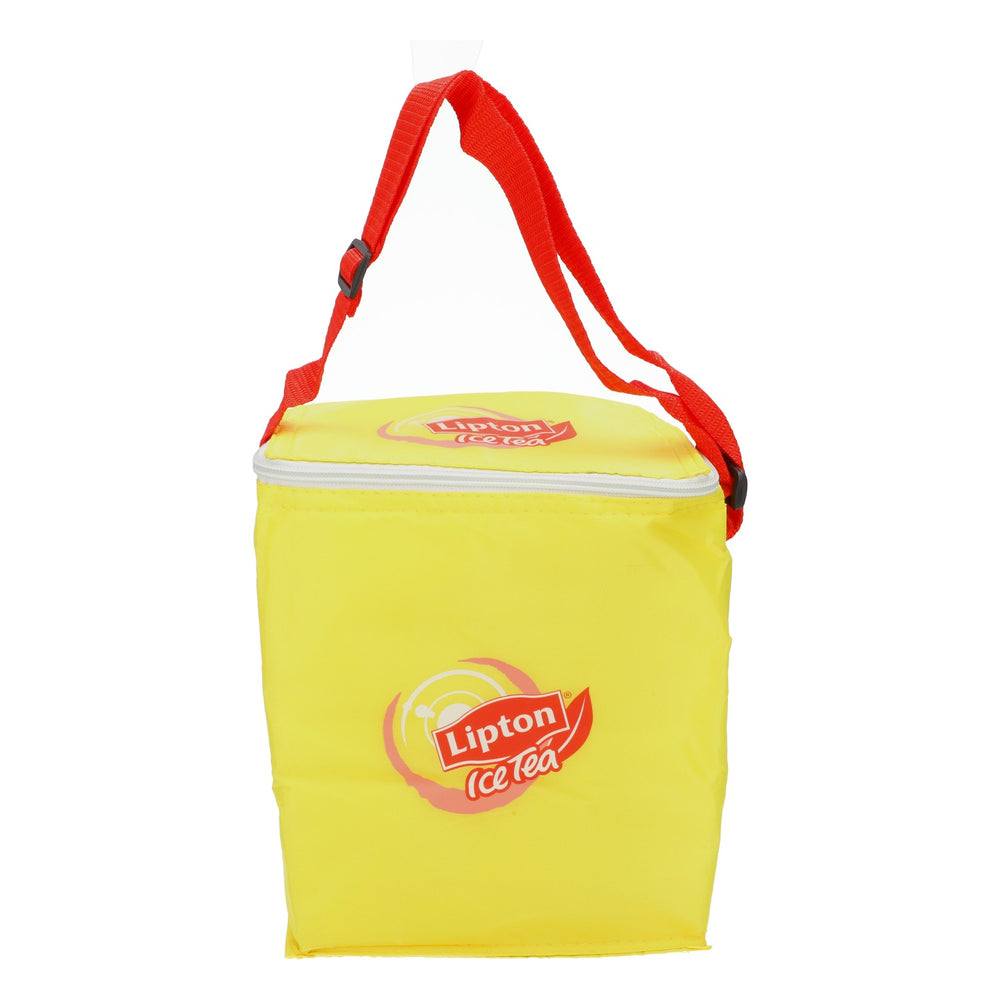 Borsa termica per tè freddo Lipton Cooler Bag Retro Camping Borsa da spiaggia Icebag Mini Gialla