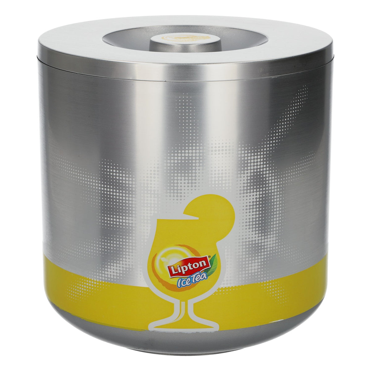 Lipton Refrigeratore per bibite Refrigeratore per bottiglie Ice Tea nuovo in plastica argento Refrigeratore per spumante