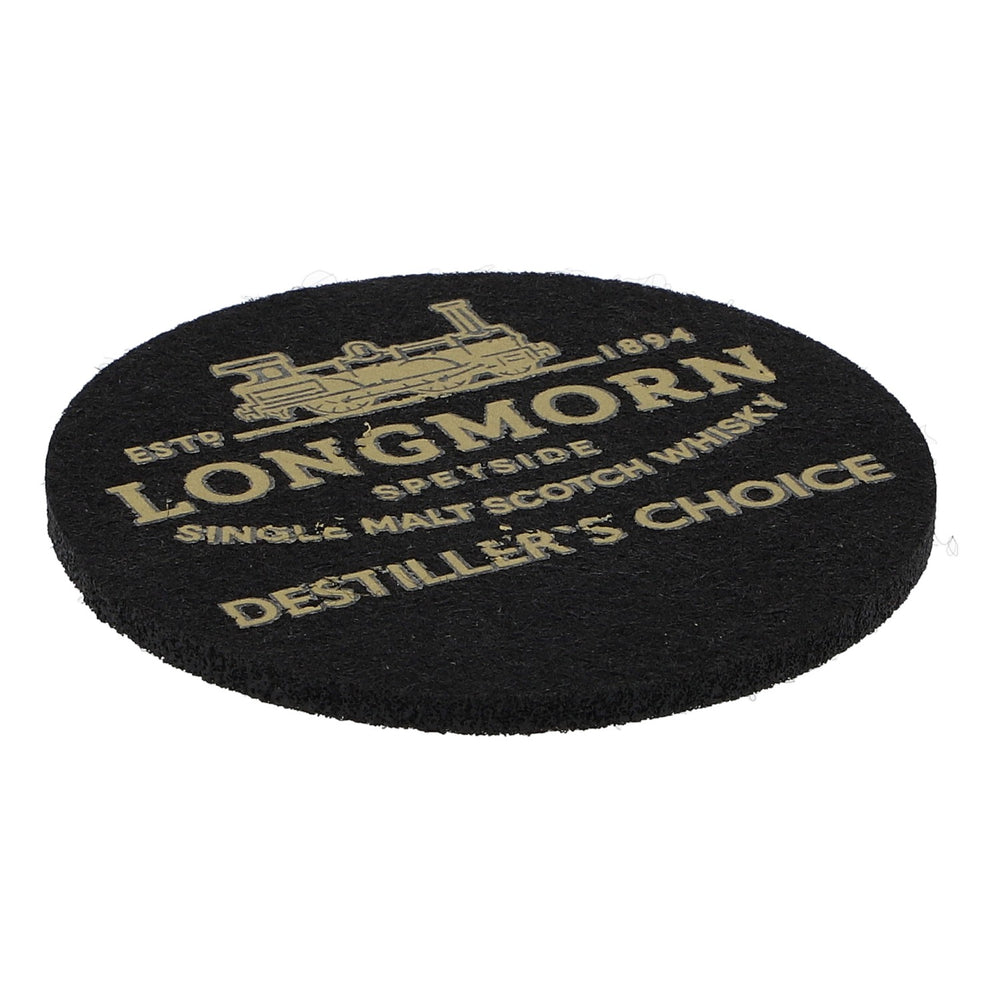 Sottobicchiere in feltro Longmorn Whisky Sottobicchiere in vetro Nero 6,2 cm di diametro "Chivas 18"