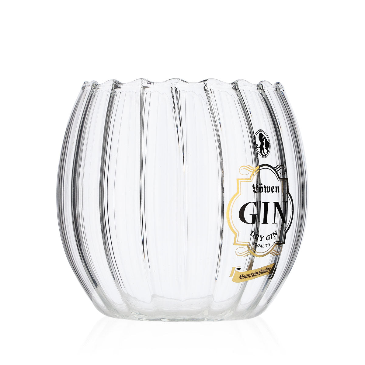 Bicchiere da gin Löwen 0,4 l Tumbler rotondo con rilievo Contorno molto elegante – Vista 2