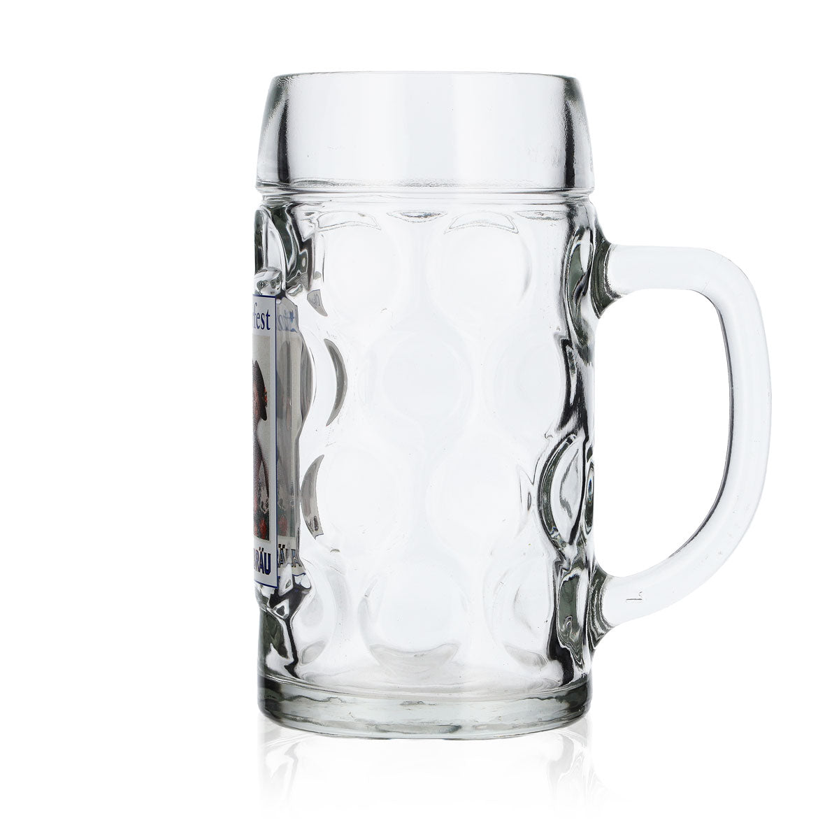 Löwenbräu Bicchieri da birra in vetro 0,5 l Boccale "Oktoberfest" Uomo con botte – Vista 6