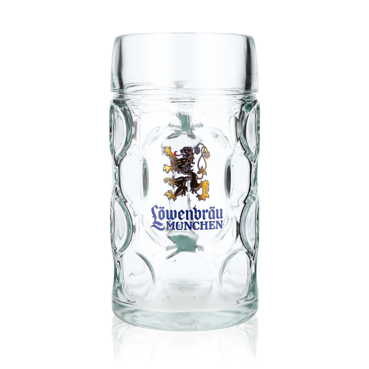Bicchiere da birra Löwenbräu 1 l Bicchieri da birra Bicchiere da birra Bicchiere da birra con leoncino dorato – Vista 2