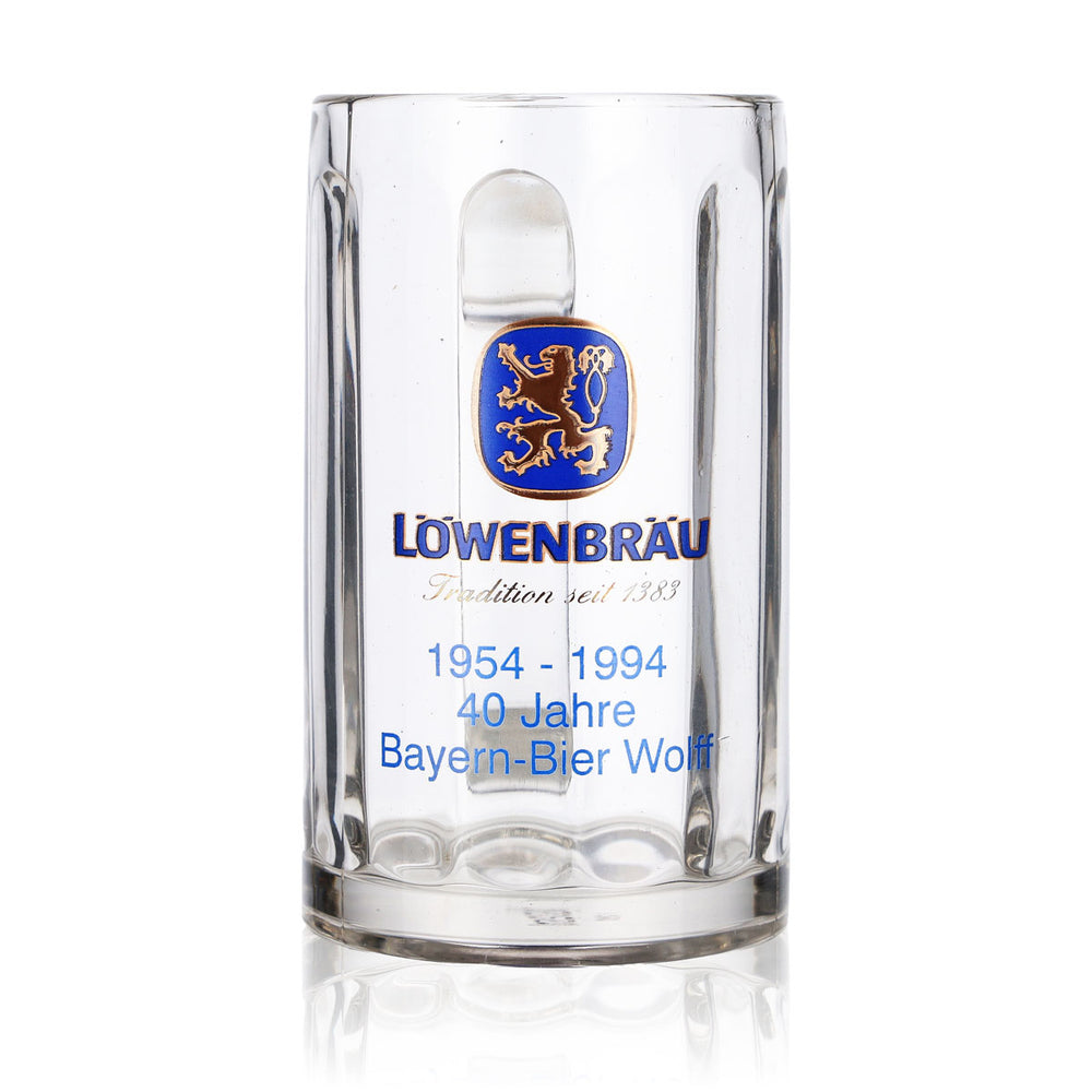 Bicchiere da birra Löwenbräu Bicchiere Seidel Kruge 0,3 l 40 anni Rastal Glückauf
