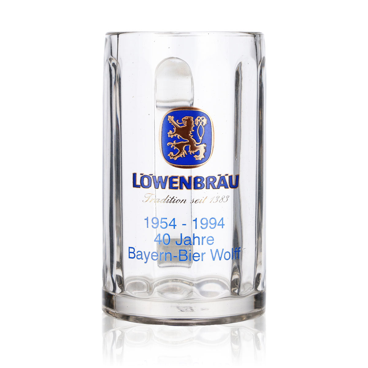Bicchiere da birra Löwenbräu Bicchiere Seidel Kruge 0,3 l 40 anni Rastal Glückauf
