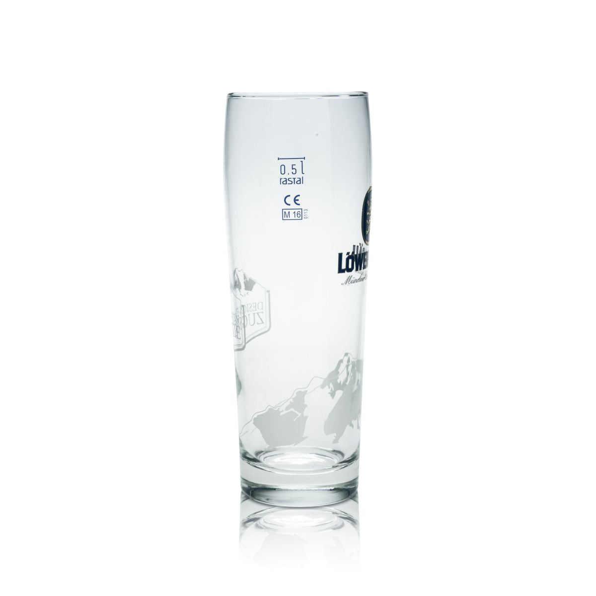 Bicchiere da collezione Löwenbräu 0,5 l con disegno Zugspitze Edizione speciale per intenditori – Vista 2