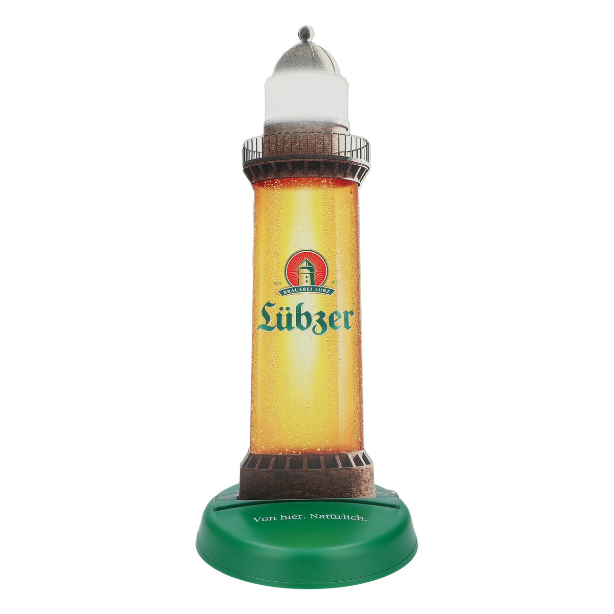Lübzer Bier Espositore da tavolo Espositore da tavolo XL per birra Portacarte Leuchtturm – Vista 2