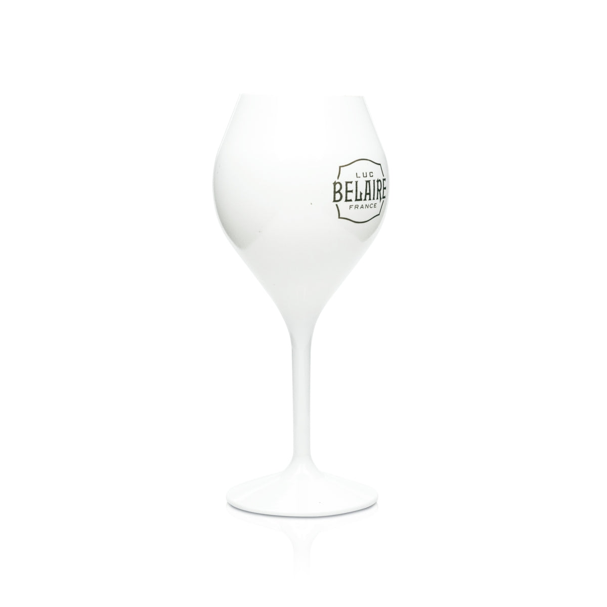 Luc Belaire Bicchiere in vetro e plastica da 0,2 l, a forma di flauto, bianco, per spumante, da campeggio – Vista 2