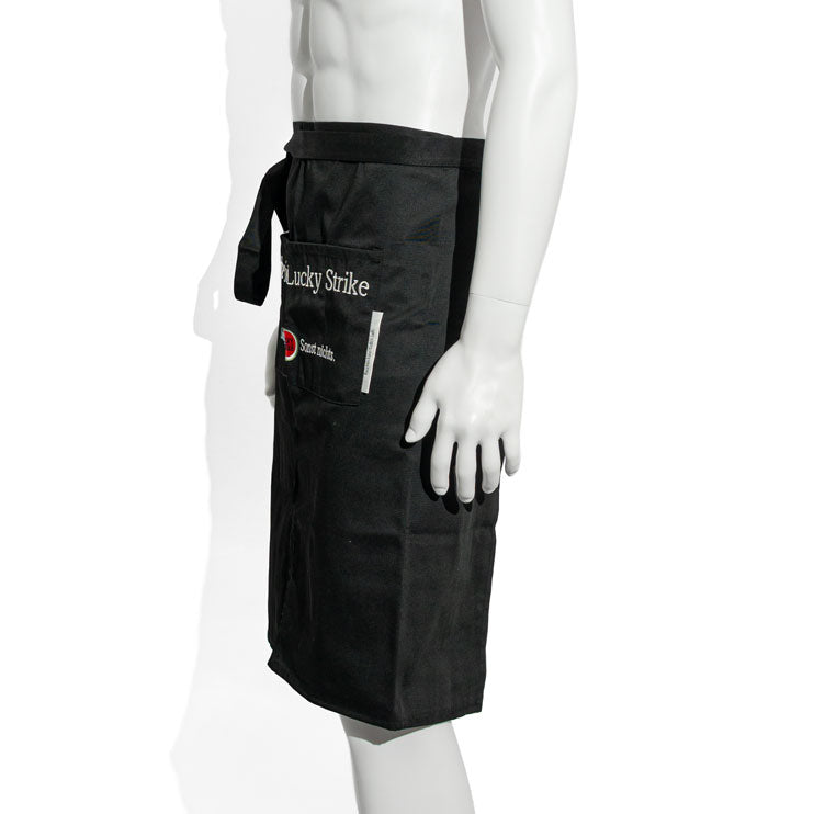 Grembiule Lucky Strike Grembiule da bar Grembiule da bistrot  Cameriere corto Nero Logo piccolo – Vista 4