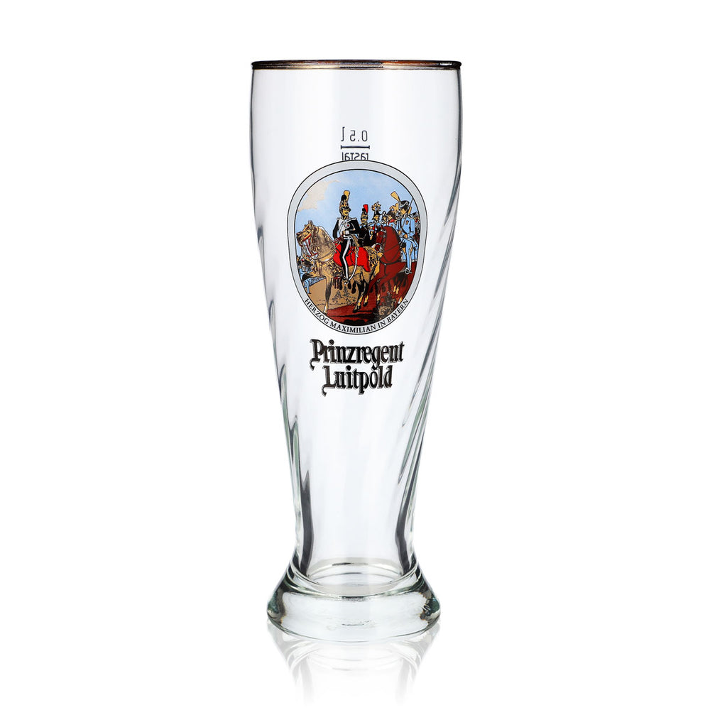 Bicchiere da birra Luitpold 0,5 l Bicchiere da birra bianca Duca Massimiliano di Baviera  Rastal