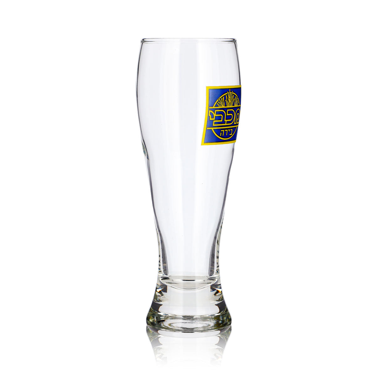 Bicchiere da birra Maccabee da 0,4 l, a forma di coppa, con scritte in ebraico – Vista 3