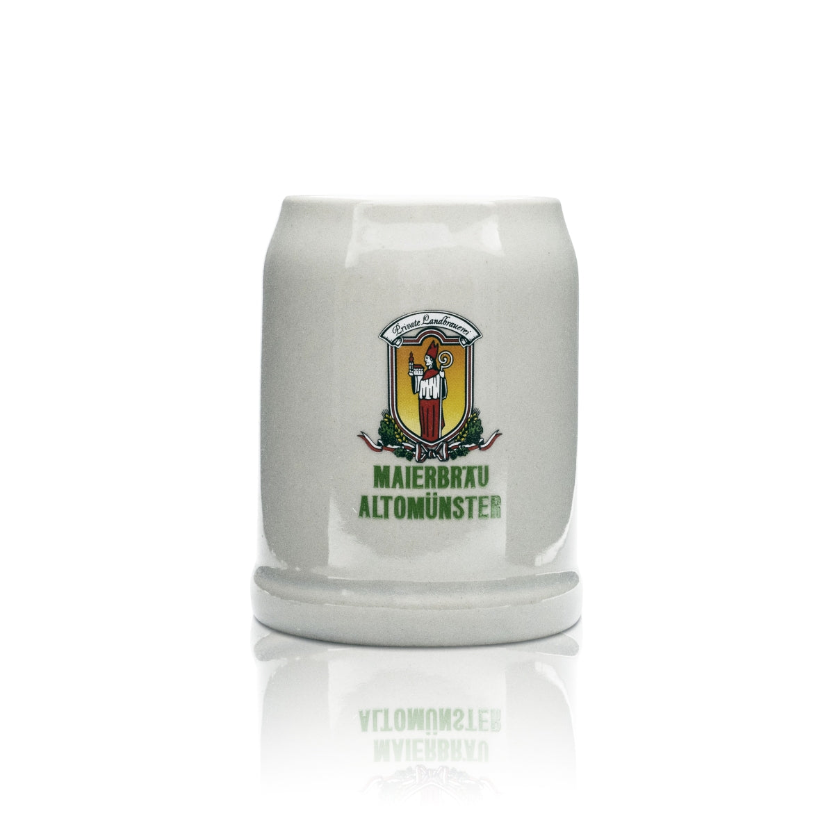 Bicchiere da birra Maierbräu 0,5 l in terracotta, boccale Humpen Seidel, birrificio Baviera