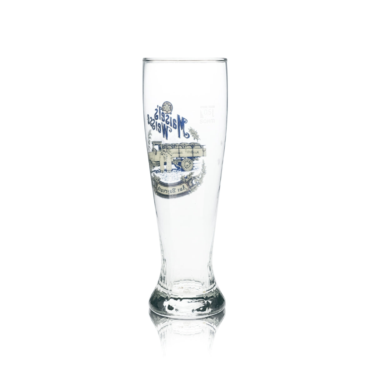 Bicchiere da birra Maisel's Weisse Weißbier 0,5 l lievito frumento bicchieri Baviera Bayreuth da collezione – Vista 2