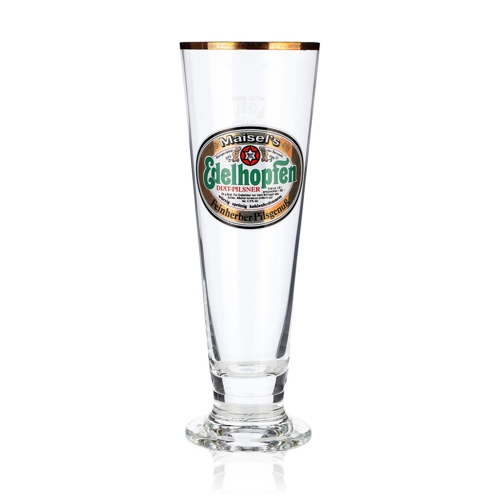 Maisels Pilsner Bicchiere da birra Bicchiere da birra 0,2 l Sahm con bordo dorato