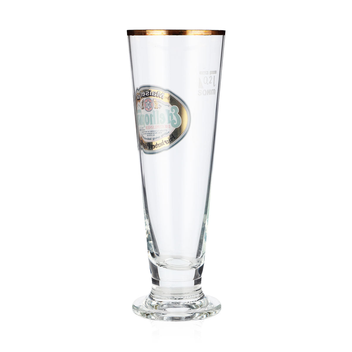 Maisels Pilsner Bicchiere da birra Bicchiere da birra 0,2 l Sahm con bordo dorato – Vista 3
