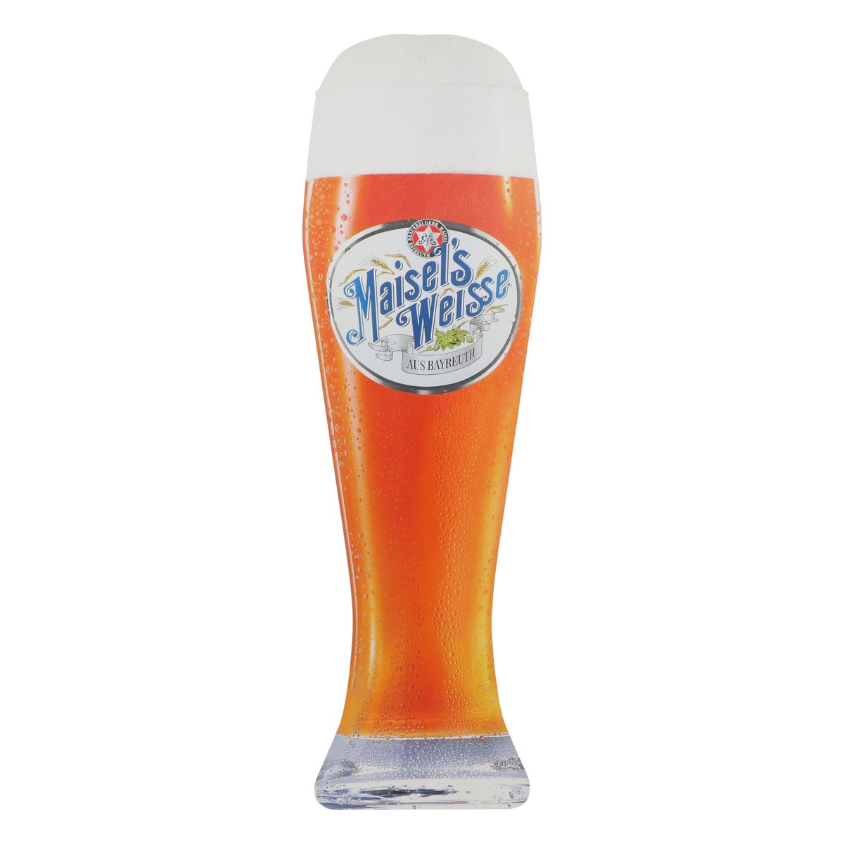 Insegna pubblicitaria della birra bianca Maisel, decorazione da parete a forma di boccale da birra – Vista 2