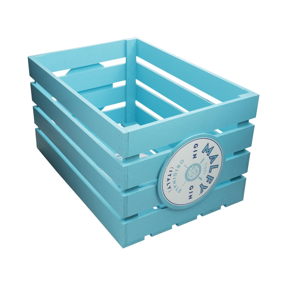 Malfy Gin Scatola di legno 45x31x26cm Espositore decorativo Vassoio Supporto Tavolino Gastronomia