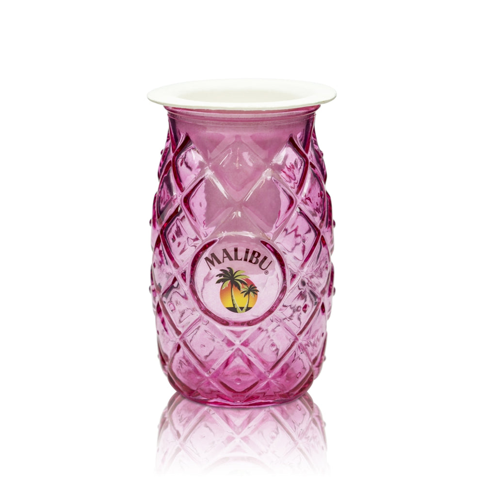 Liquore Malibu Bicchiere 0,4 l Bicchiere da long drink Ananas Cocktail Bicchieri Pineapple Pink