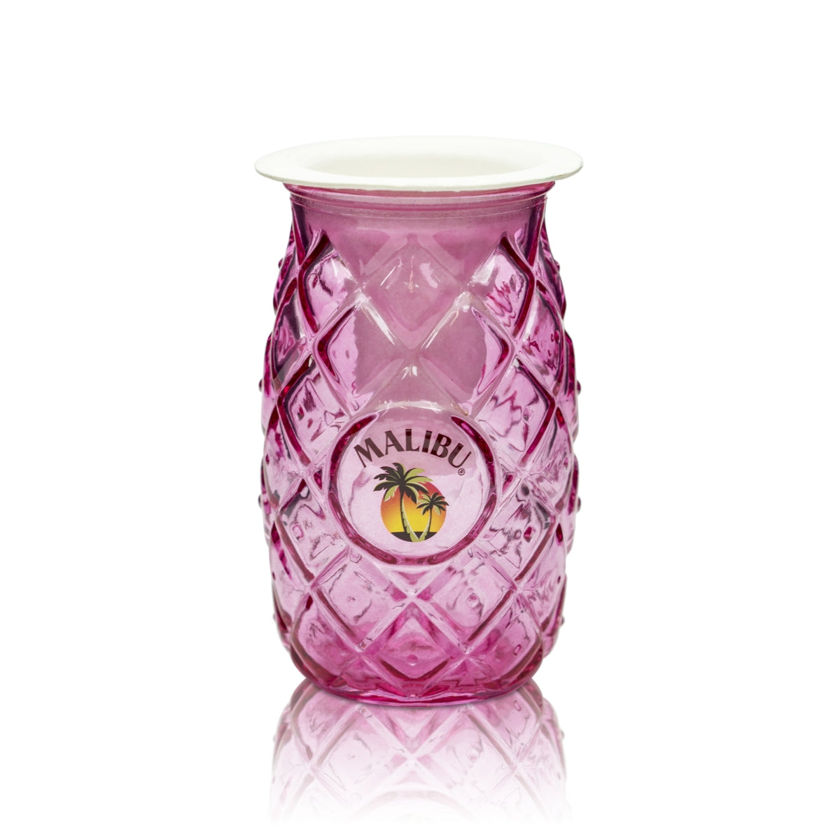 Liquore Malibu Bicchiere 0,4 l Bicchiere da long drink Ananas Cocktail Bicchieri Pineapple Pink