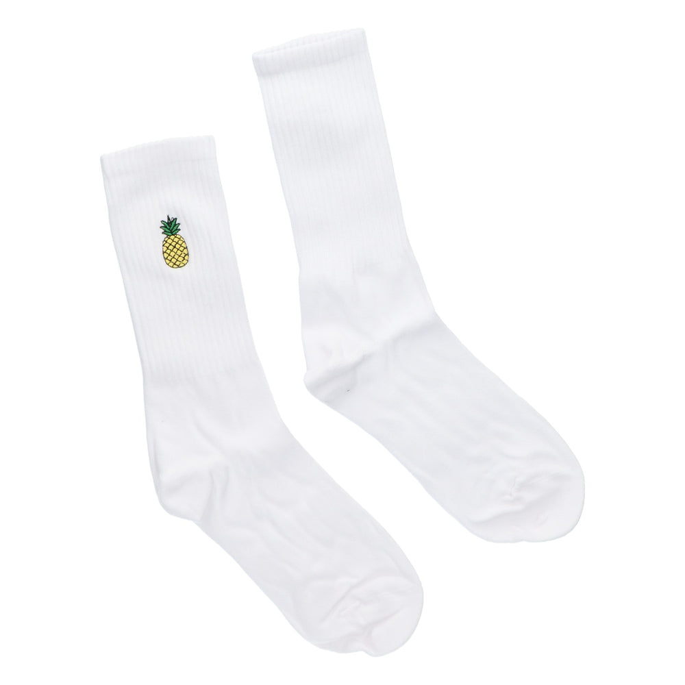 Calzini Malibu in cotone con motivo ananas Taglia 38-45 Unisex Calzini da tennis Crew