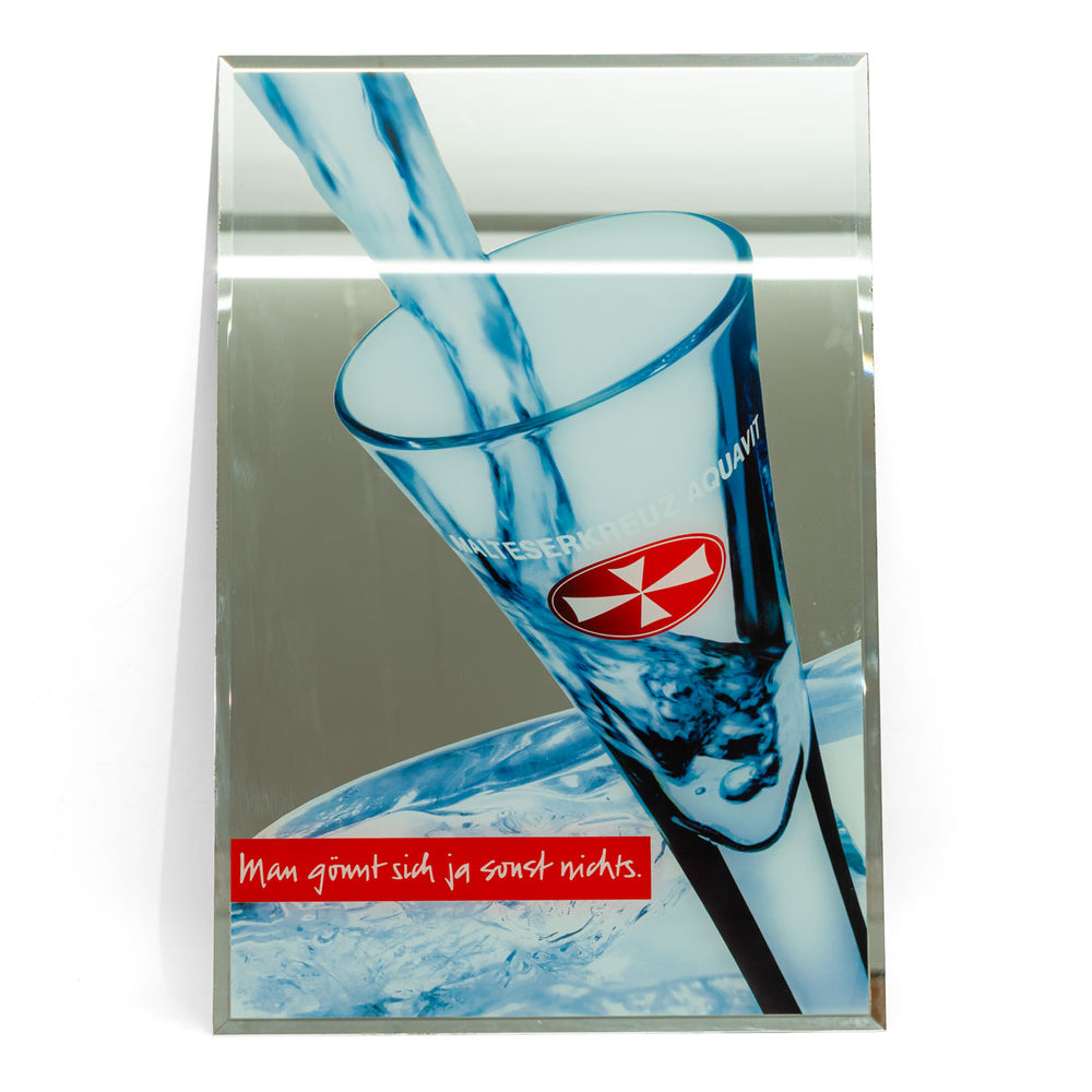Liquore maltese Specchio pubblicitario 60x40 cm Non ci si concede nient'altro