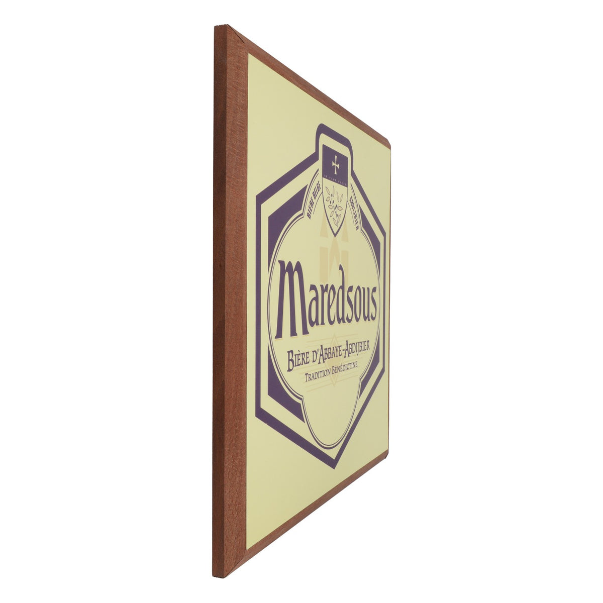 Maredsous Birra Quadro Decorazione da parete Quadro Legno  32,5 cm x 32,5 cm – Vista 2