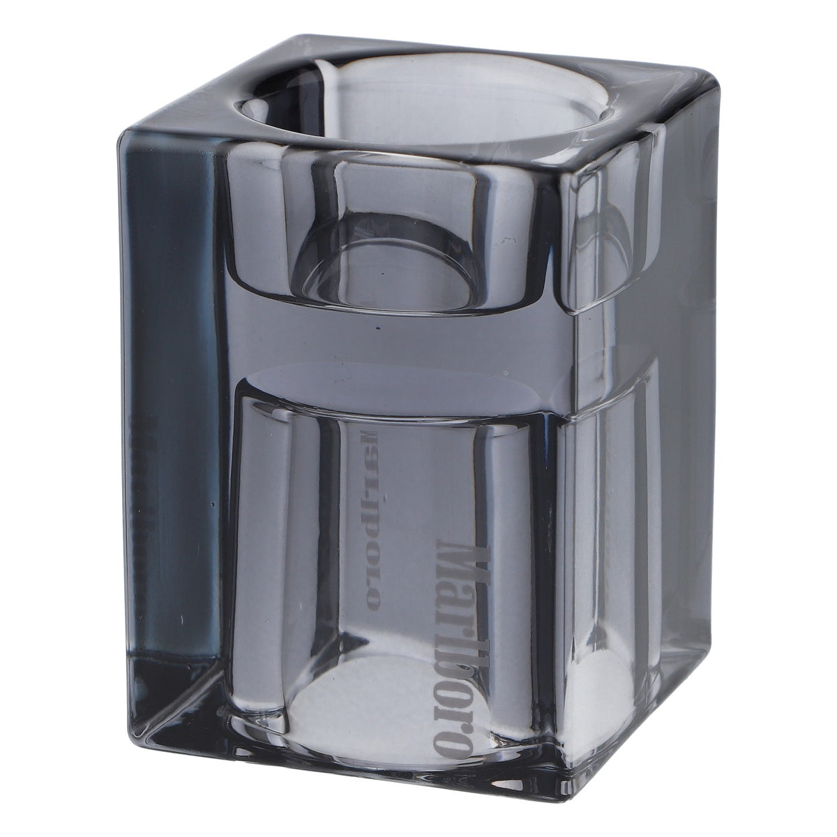 Sigarette Marlboro Vaso 6x6 cm Lanterna in vetro nero con logo nero – Vista 2