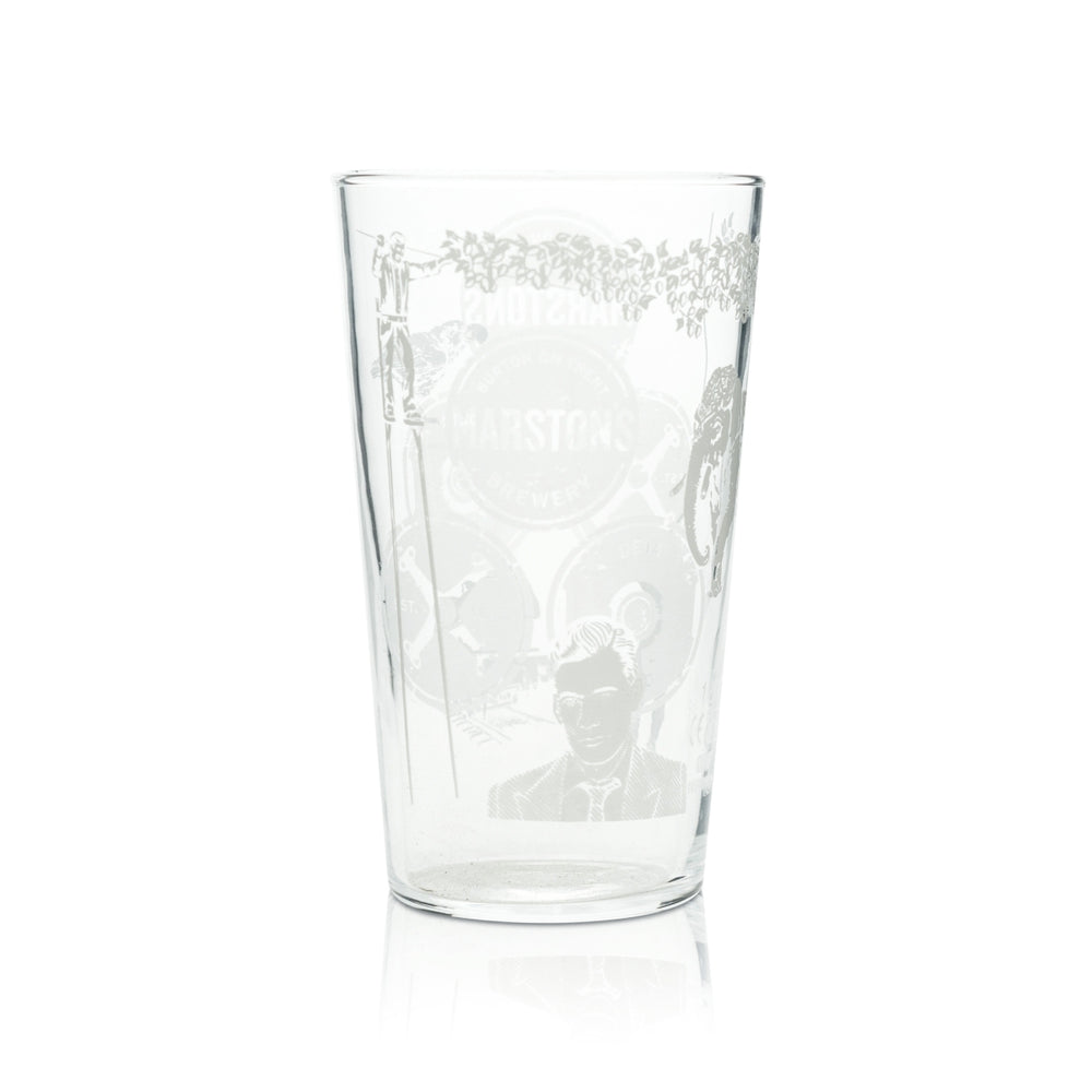 Bicchiere da birra Marston's 0,5 l tazza pinta bicchieri con incisione inglese Beer Willi Cup