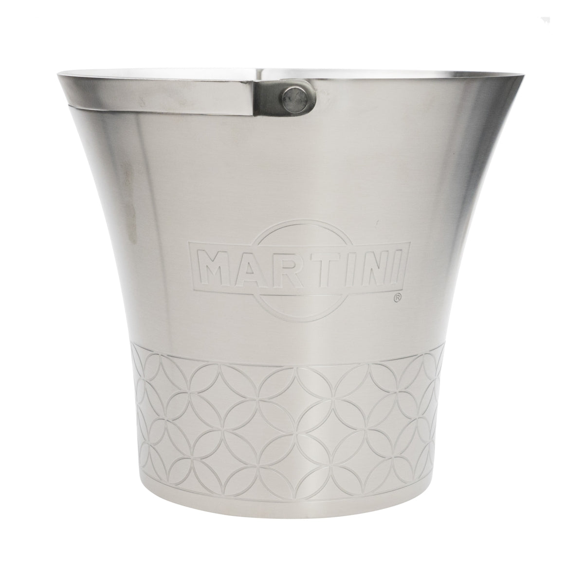 Martini Aperitif Raffredda bottiglie Contenitore per cubetti di ghiaccio in metallo singolo con manico