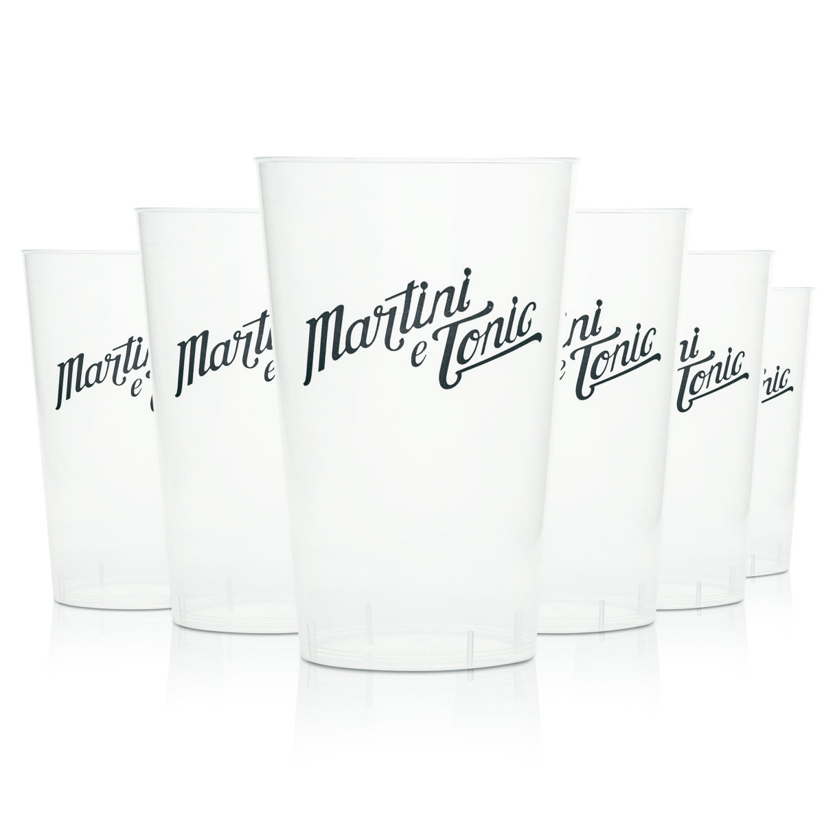 Martini Bicchiere in plastica 0,3 l riutilizzabile Longdrink Tonic Cocktail Bar