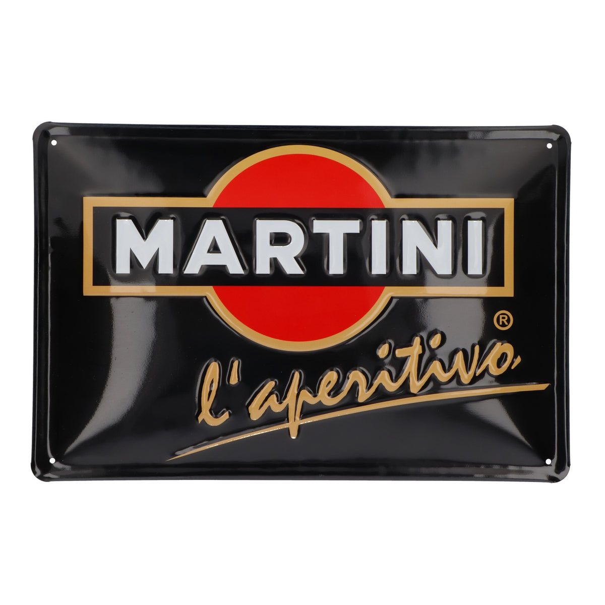 Martini Liquore Insegna in metallo Insegna pubblicitaria Decorazione da parete "L´aperitivo"
