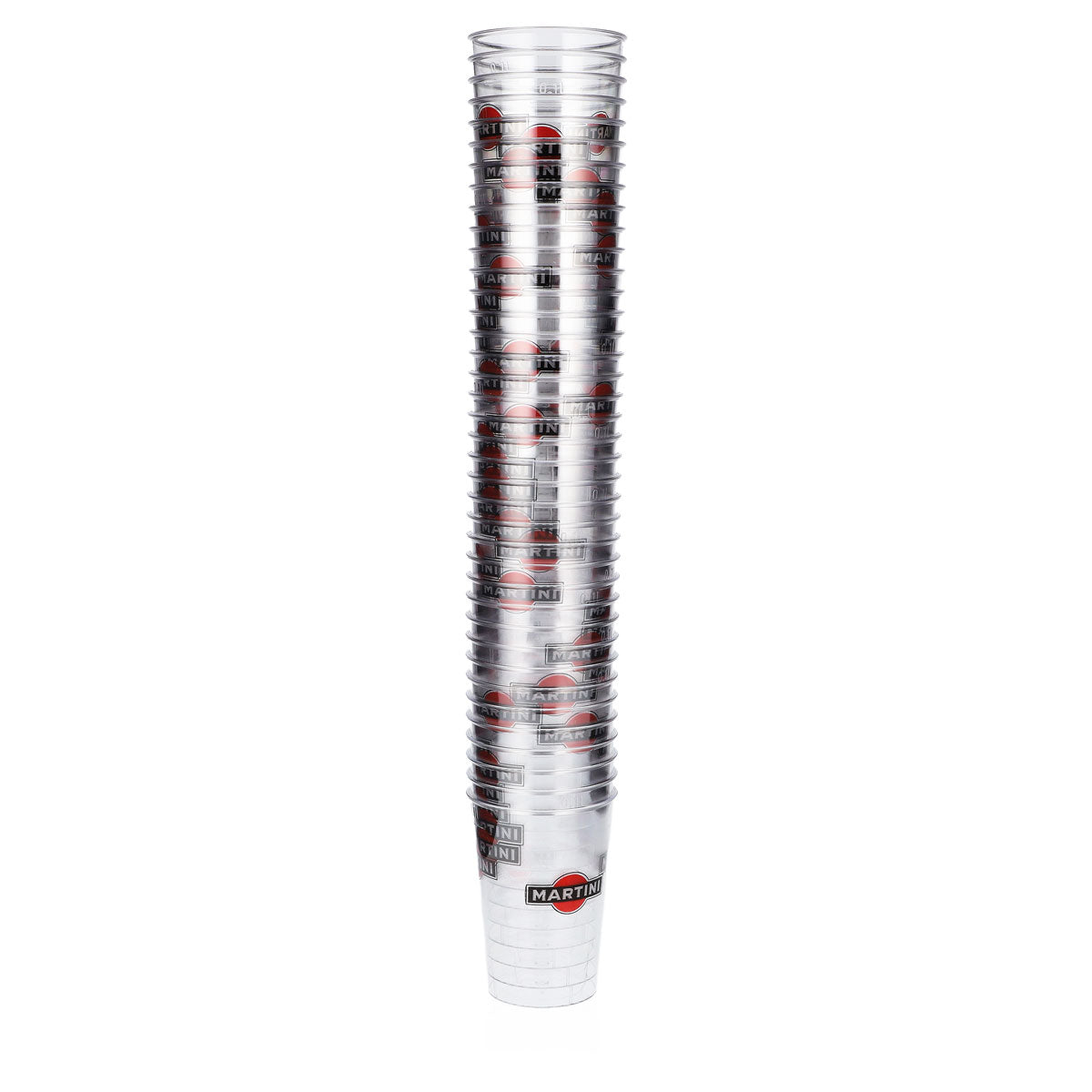 Bicchieri da liquore Martini, confezione da 40 pezzi, 0,1 l, logo rosso, bicchieri monouso in plastica Kölsch – Vista 5