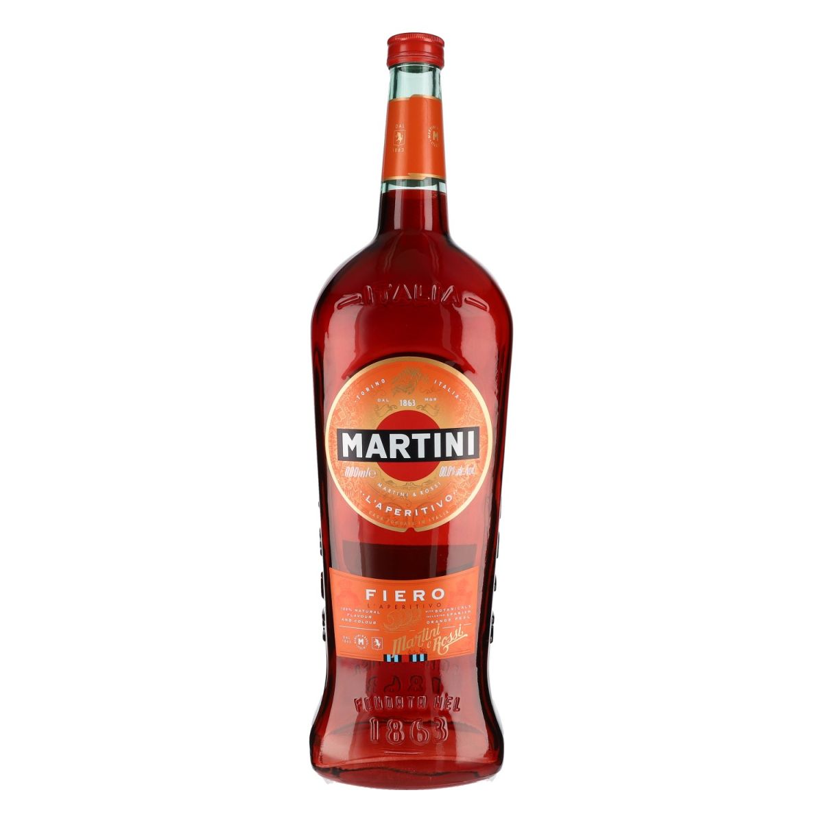 Martini Bottiglia decorativa Bottiglia finta VUOTA 3 l Bottiglia magnum Decorazione da bar