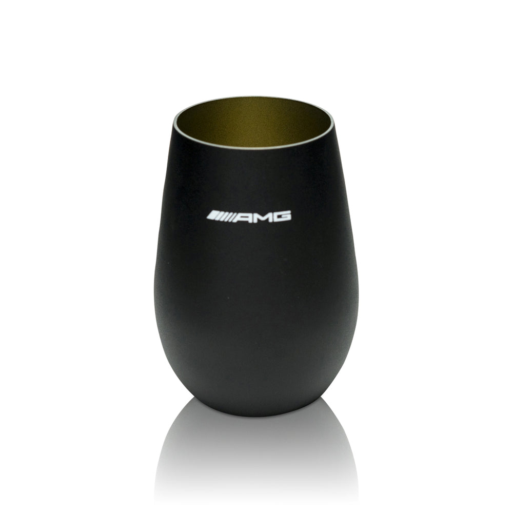 Mercedes AMG Bicchiere 0,4 l nero opaco con logo emblema Auto Car Bicchieri Tazza Tuning
