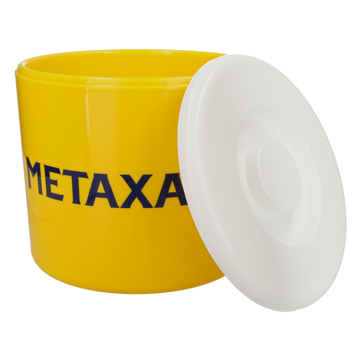 Metaxa Cognac Contenitore per cubetti di ghiaccio in design giallo/bianco, tre pezzi – Vista 4