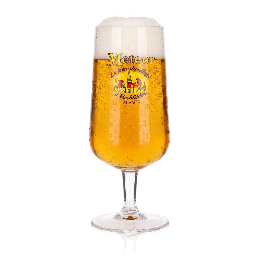 Bicchiere da birra Meteor da 0,4 l, modello "La bière du village"