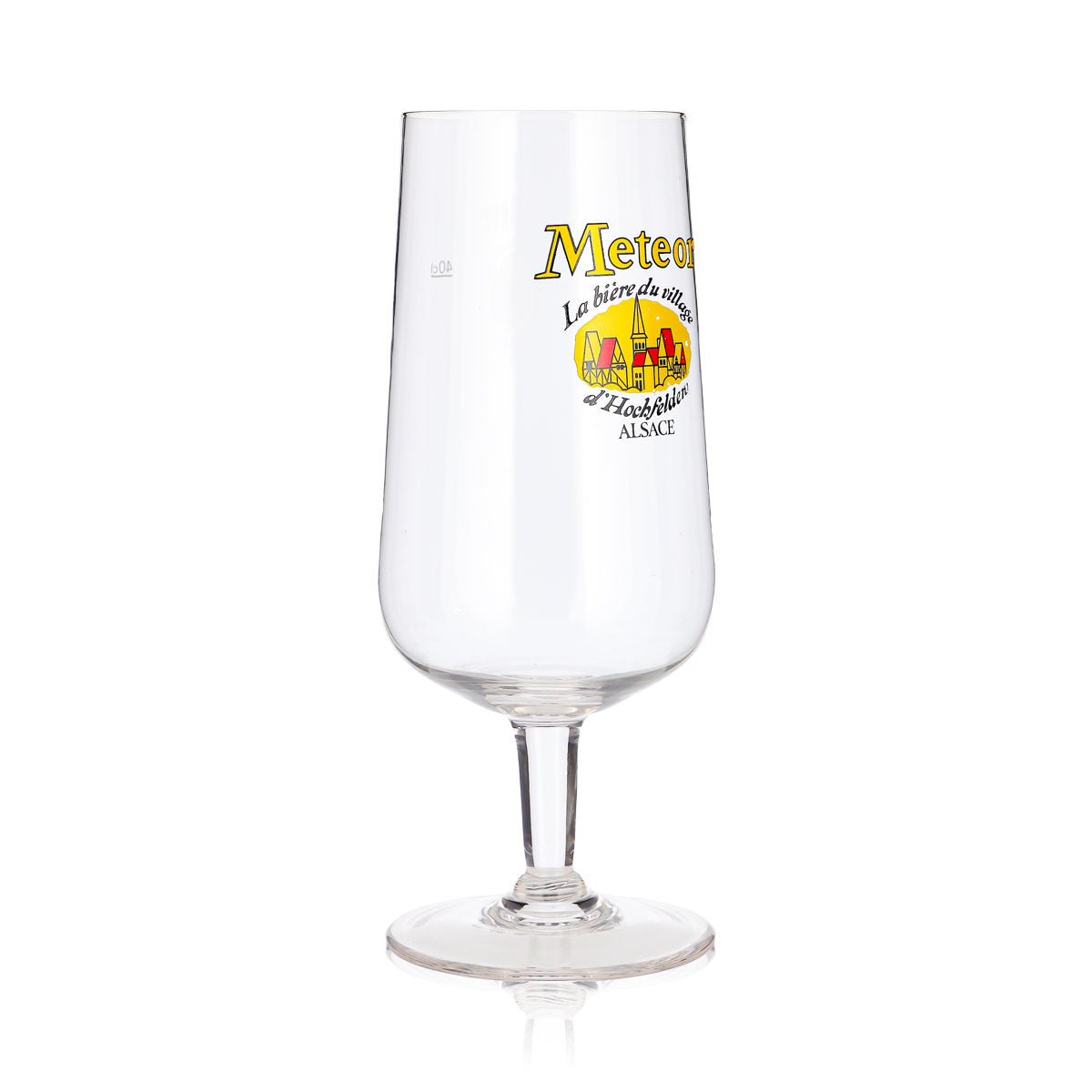 Bicchiere da birra Meteor da 0,4 l, modello "La bière du village" – Vista 3