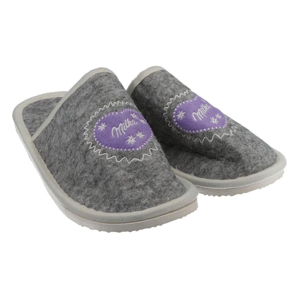 Milka Pantofole Pantofole Slipper Ciabatte Feltro Merchandising Cioccolato