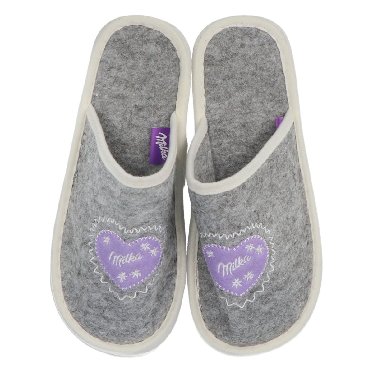 Milka Pantofole Pantofole Slipper Ciabatte Feltro Merchandising Cioccolato – Vista 2