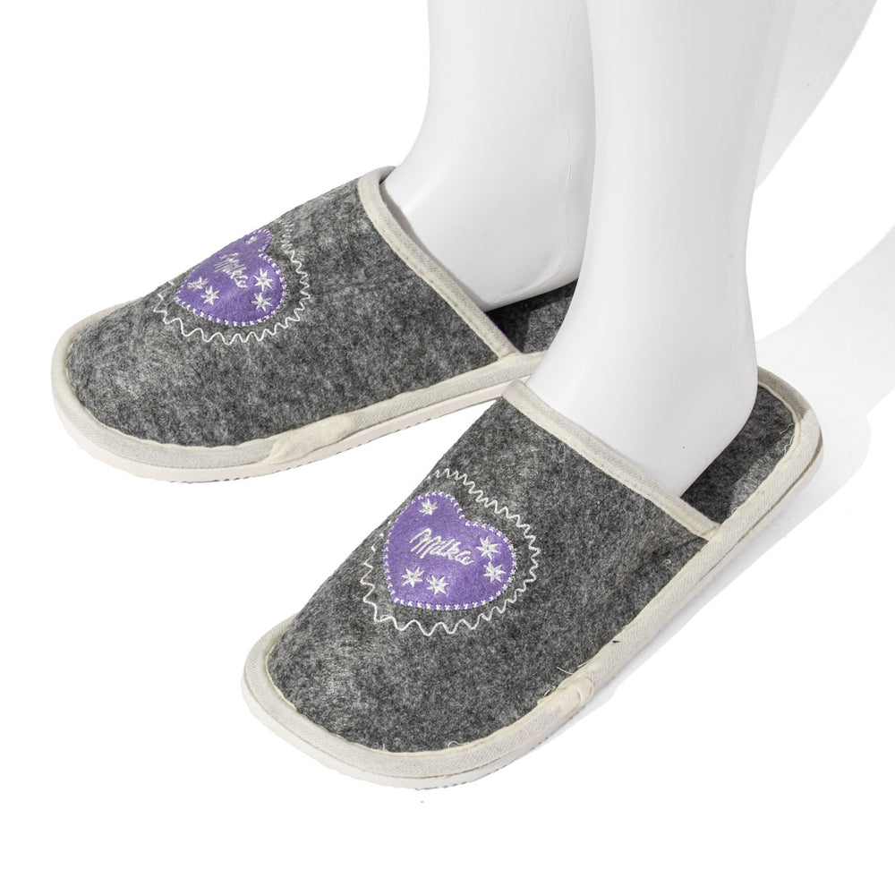 Pantofole in feltro Milka Chocolate Pantofole da casa Pantofole per ospiti 39-41