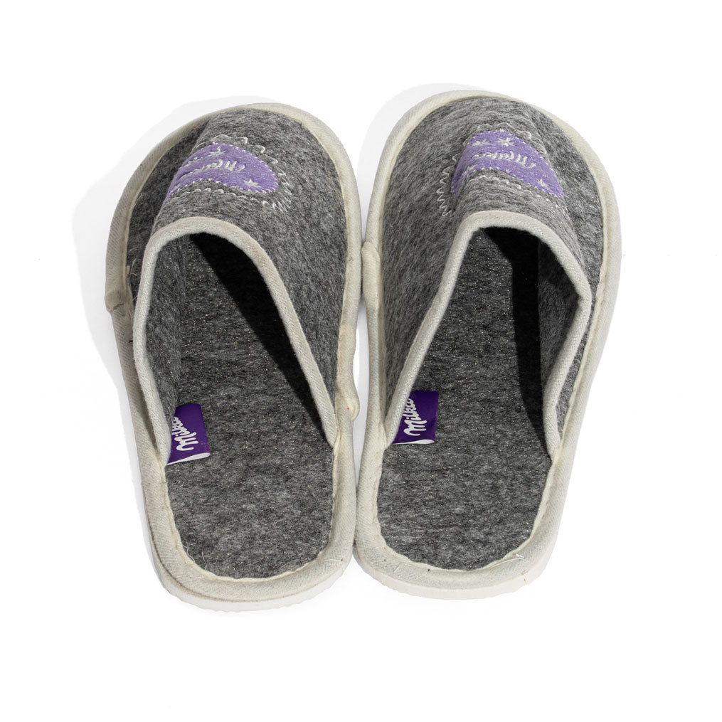 Pantofole in feltro Milka Chocolate Pantofole da casa Pantofole per ospiti 39-41 – Vista 3