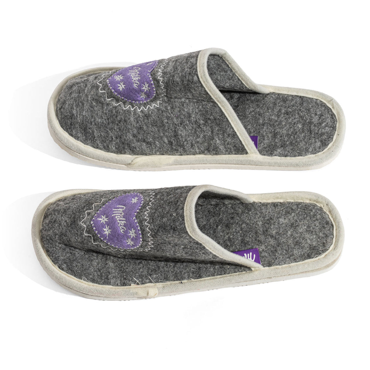 Pantofole in feltro Milka Chocolate Pantofole da casa Pantofole per ospiti 39-41 – Vista 4