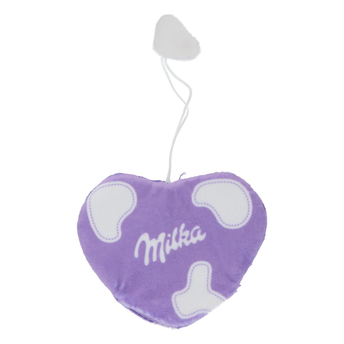 Portachiavi Milka Cioccolato Cuore Tessuto Viola
