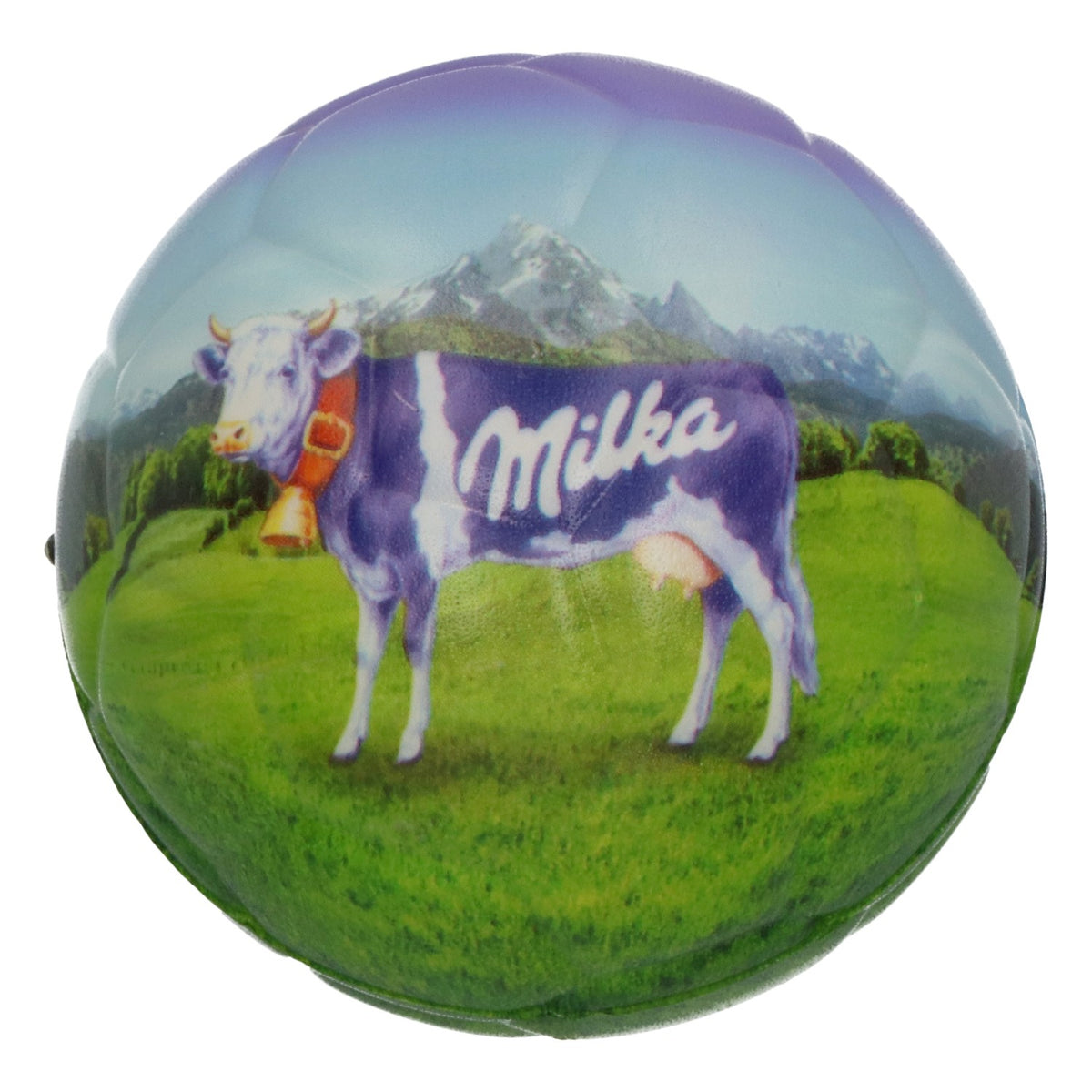 Caramelle Milka - Palla antistress Milka a forma di mucca in bianco e nero