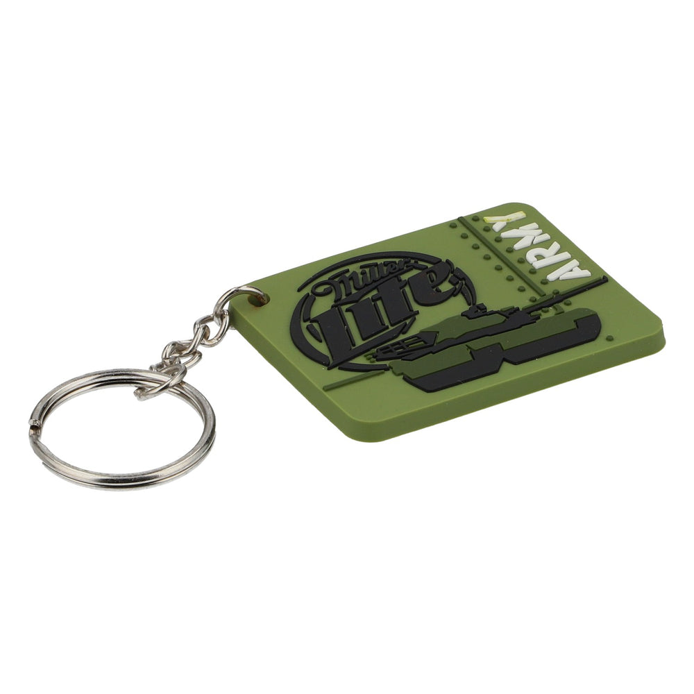 Portachiavi Miller in gomma Lite ARMY verde con carro armato