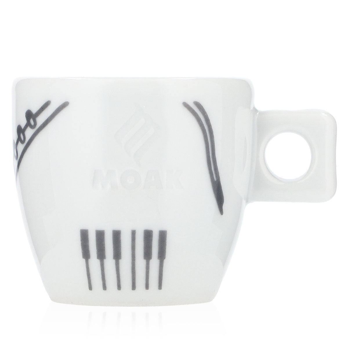 MOAK Tazza da caffè Tazza da espresso 50 ml Tazza con manico Bicchiere da caffè Bicchieri Jazz – Vista 3