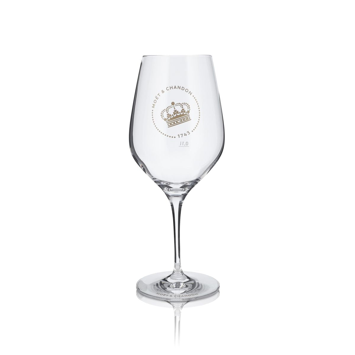 Set Moët & Chandon composto da bicchiere a calice e sottobicchiere – Vista 3