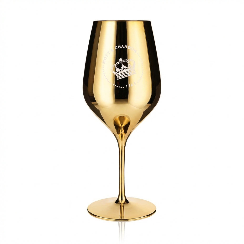 Bicchiere da champagne Moët & Chandon 0,6 l Bicchiere da vino in vetro vero Oro Nuovo logo